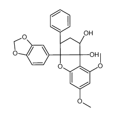 (1R,3S,3aS,8bR)-3a-(1,3-benzodioxol-5-yl)-6,8-dimethoxy-3-phenyl-2,3-dihydro-1H-cyclopenta[b][1]benzofuran-1,8b-diol