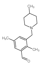 2,5-dimethyl-3-[(4-methylpiperidin-1-yl)methyl]benzaldehyde