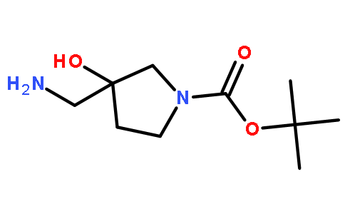 1-BOC-3-(氨甲基)-3-羟基吡咯烷