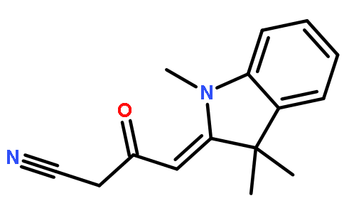 3-氧代-4-(1,3,3-三甲基-1,3-二氢吲哚-2-亚基)-丁腈