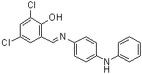 2,4-二氯-6-[[[4-(苯基氨基)苯基]亚氨基]甲基]苯酚