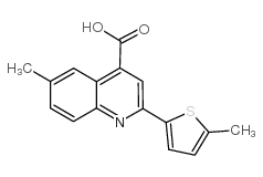 6-甲基-2-(5-甲基噻吩-2-基)喹啉-4-羧酸