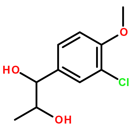1,2-丙二醇,1-(3-氯-4-甲氧苯基)-,  (1R,2S)-
