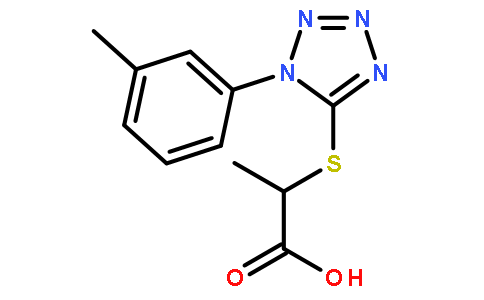 2-([1-(3-METHYLPHENYL)-1H-TETRAZOL-5-YL]THIO)PROPANOIC ACID