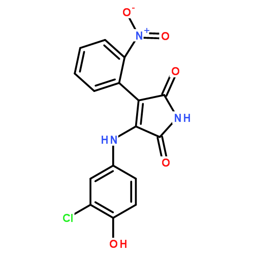 3-[(3-氯-4-羟苯基)氨基]-4-(2-硝苯基)-1H-吡咯-2,5-二酮