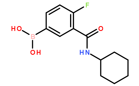 3-环己基氨甲酰基-4-氟苯硼酸