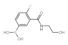 4-氟-3-(2-羟基乙基氨甲酰基)苯硼酸