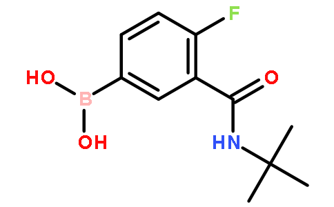 3-(叔丁基氨甲酰基)-4-氟苯基硼酸