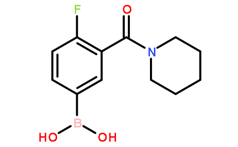 4-氟-3-(哌啶-1-羰基)苯基硼酸