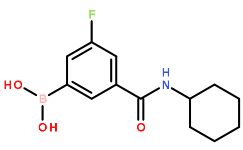 3-环己基氨甲酰基-5-氟苯硼酸