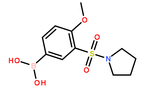 4-甲氧基-3-(1-吡咯烷基磺酰基)苯硼酸
