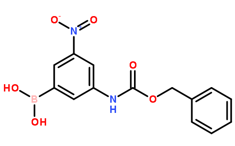3-(苄氧基羰基氨基)-5-硝基苯基硼酸