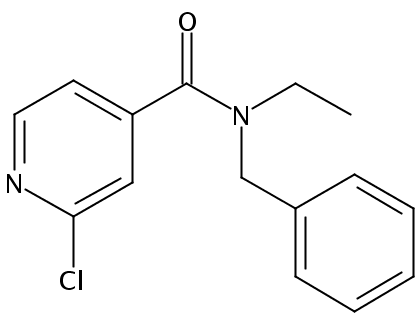 4-Pyridinecarboxamide, 2-chloro-N-ethyl-N-(phenylmethyl)-