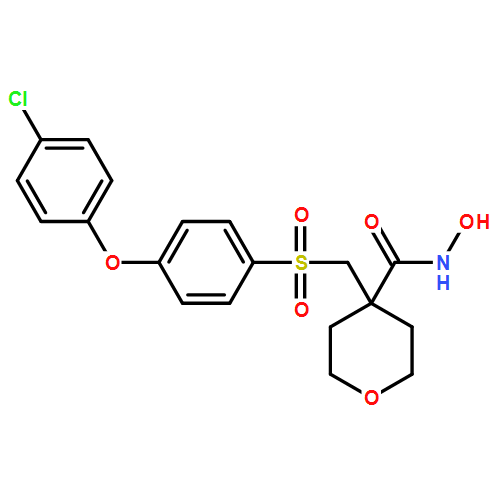 4-[[[4-(4-氯苯氧基)苯基]磺酰基]甲基]四氢-n-羟基-2H-吡喃-4-羧酰胺