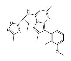 3-(4-甲氧基-2-甲基苯基)-2,5-二甲基-N-[(1S)-1-(3-甲基-1,2,4-恶二唑-5-基)丙基]吡唑并[1,5-A]嘧啶-7-胺