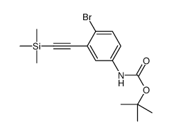 tert-butyl N-[4-bromo-3-(2-trimethylsilylethynyl)phenyl]carbamate