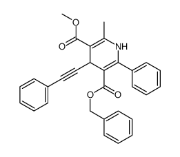 5-O-benzyl 3-O-ethyl 2-methyl-6-phenyl-4-(2-phenylethynyl)-1,4-dihydropyridine-3,5-dicarboxylate
