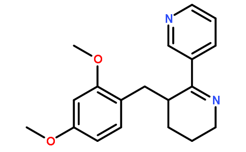 (1:2),(3E)-3-[(2,4-二甲氧基苯基)亚甲基]-3,4,5,6-四氢-2,3-联吡啶盐酸盐