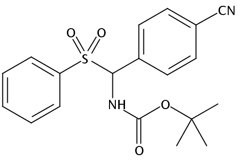 ((4-氰基苯基)(苯基磺酰基)甲基)氨基甲酸叔丁酯
