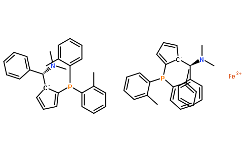 (R,R)-(+)-2,2'-Bis[(S)-(N,N-dimethylamino)(phenyl)methyl]-1,1'-bis(di(2-methylphenyl)phosphino)ferrocene, min. 97%