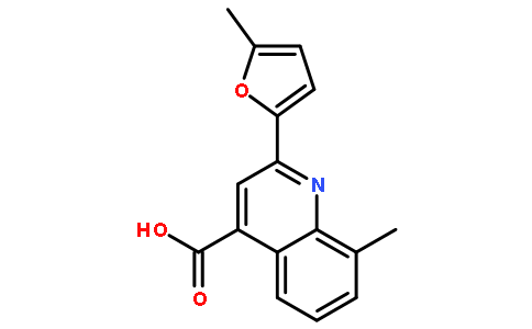 8-甲基-2-(5-甲基-2-呋喃基)喹啉-4-羧酸
