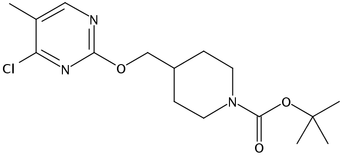 tert-Butyl 4-(((4-chloro-5-methylpyrimidin-2-yl)oxy)methyl)piperidine-1-carboxylate