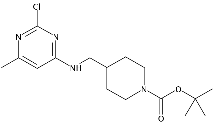 4-[(2-Chloro-6-methyl-pyrimidin-4-ylamino)-methyl]-piperidine-1-carboxylic acid tert-butyl ester