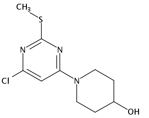 1-(6-chloro-2-methylsulfanylpyrimidin-4-yl)piperidin-4-ol
