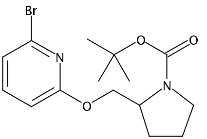 tert-butyl 2-[(6-bromopyridin-2-yl)oxymethyl]pyrrolidine-1-carboxylate