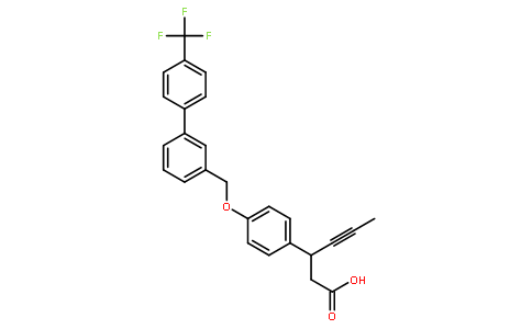 (S)-3-(4-((4-(三氟甲基)-[1,1-联苯]-3-基)甲氧基)苯基)-4-己酸