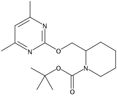 tert-Butyl 2-(((4,6-dimethylpyrimidin-2-yl)oxy)methyl)piperidine-1-carboxylate