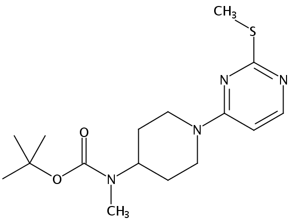 tert-Butyl methyl(1-(2-(methylthio)pyrimidin-4-yl)piperidin-4-yl)carbamate