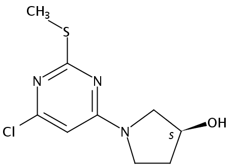 (S)-1-(6-Chloro-2-(methylthio)pyrimidin-4-yl)pyrrolidin-3-ol