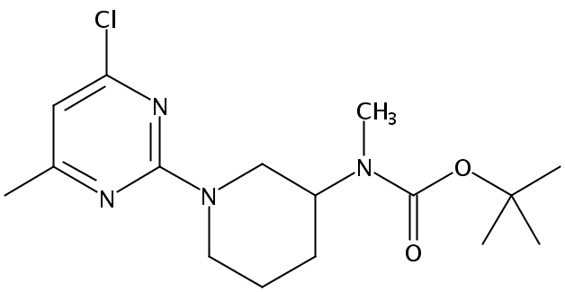 tert-Butyl (1-(4-chloro-6-methylpyrimidin-2-yl)piperidin-3-yl)(methyl)carbamate