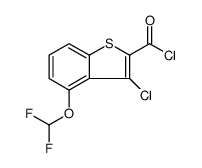 Benzo[b]thiophene-2-carbonyl chloride, 3-chloro-4-(difluoromethoxy)