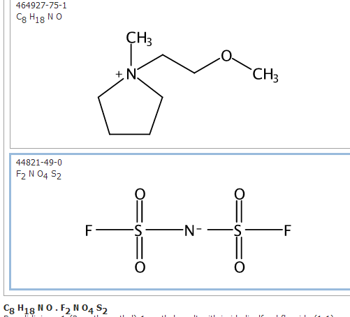1-(2-甲氧乙基)-1-甲基吡咯烷鎓双(氟磺酰基)亚胺