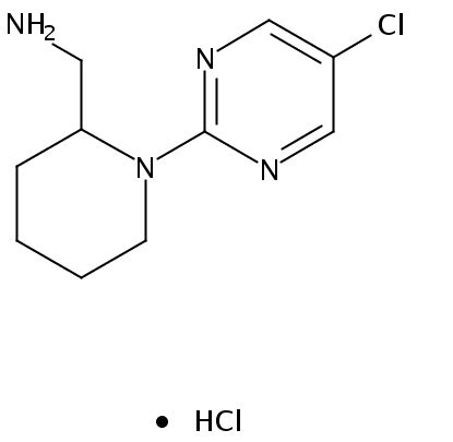 (1-(5-Chloropyrimidin-2-yl)piperidin-2-yl)methanamine hydrochloride