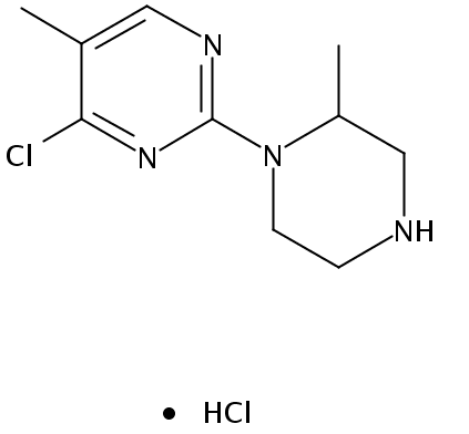 4-chloro-5-methyl-2-(2-methylpiperazin-1-yl)pyrimidine
