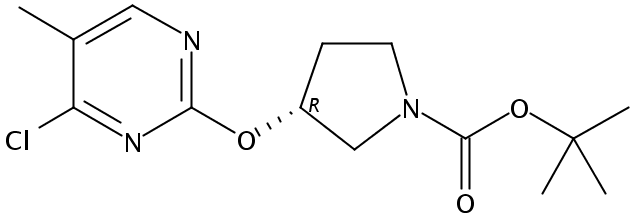 (R)-tert-Butyl 3-((4-chloro-5-methylpyrimidin-2-yl)oxy)pyrrolidine-1-carboxylate