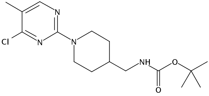 [1-(4-氯-5-甲基-嘧啶-2-基)-哌啶-4-甲基]-氨基甲酸叔丁酯