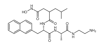 L-​Alaninamide, N-​[2-​[2-​(hydroxyamino)​-​2-​oxoethyl]​-​4-​methyl-​1-​oxopentyl]​-​3-​(2-​naphthalenyl)​-​L-​alanyl-​N-​(2-​aminoethyl)​- (9CI)