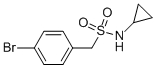 1-(4-溴苯基)-N-环丙基甲磺酰胺
