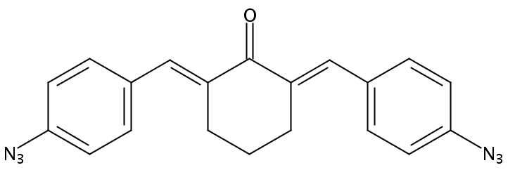 2,6-双(4-叠氮苯亚甲基)环己酮(加约30%水湿润,本品干重约为25g)[用于感光材料的研究]