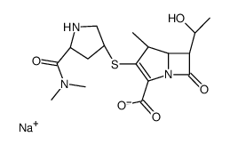 sodium,(4R,5S,6S)-3-[(3S,5S)-5-(dimethylcarbamoyl)pyrrolidin-3-yl]sulfanyl-6-[(1R)-1-hydroxyethyl]-4-methyl-7-oxo-1-azabicyclo[3.2.0]hept-2-ene-2-carboxylate