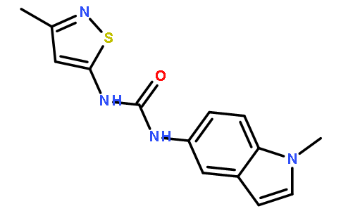 N-(1-甲基-1H-吲哚-5-基)-n-(3-甲基-5-异噻唑)脲
