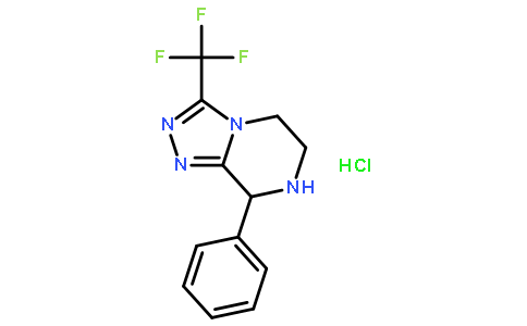 8-苯基-3-(三氟甲基)-5,6,7,8-四氢-[1,2,4]三唑并[4,3-A]吡嗪盐酸盐