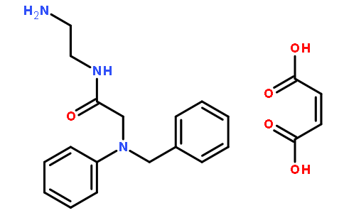 N-(2-氨乙基)-2-(N-苄基-苯胺基)-乙酰胺顺丁烯二酸盐