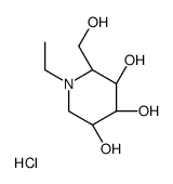 (3R,4R)-1-ethyl-2-(hydroxymethyl)piperidine-3,4,5-triol,hydrochloride