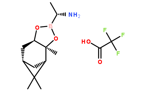 [3aS-[2(S*),3aa,4b,6b,7aa]]-六氢-3a,5,5-三甲基-alpha-(1-甲基乙基)-4,6-甲桥-1,3,2-苯并二氧硼烷-2-甲胺三氟乙酸盐