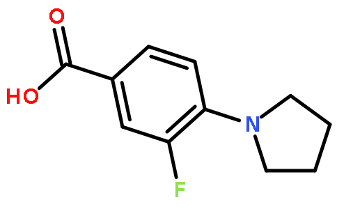 3-氟-4-(1-吡咯烷基)苯甲酸